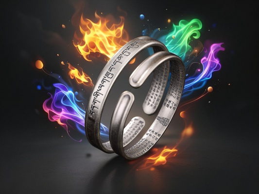 Six-Word Mantra Bracelet – Pure S999 Silver Buddhist Cuff